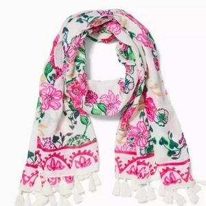 NWT Lilly Pulitzer Resort Scarf Coconut Safari Sanctuary